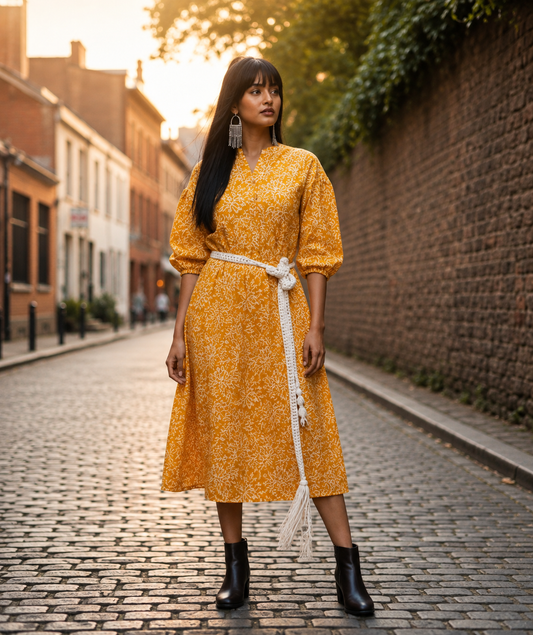 Mustard Muse Dress