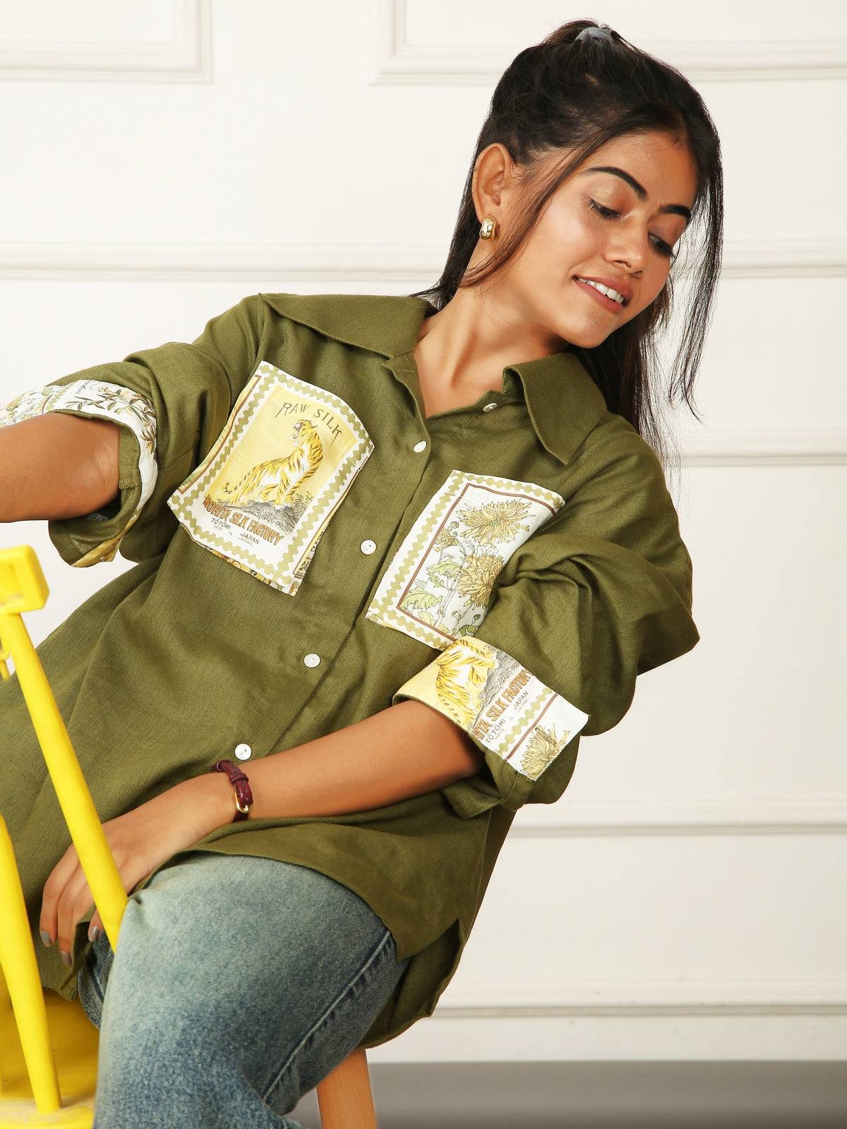 Silk Route Patch Shirt