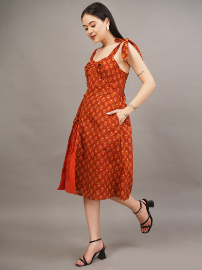 Rustic Lace-Up Sundress