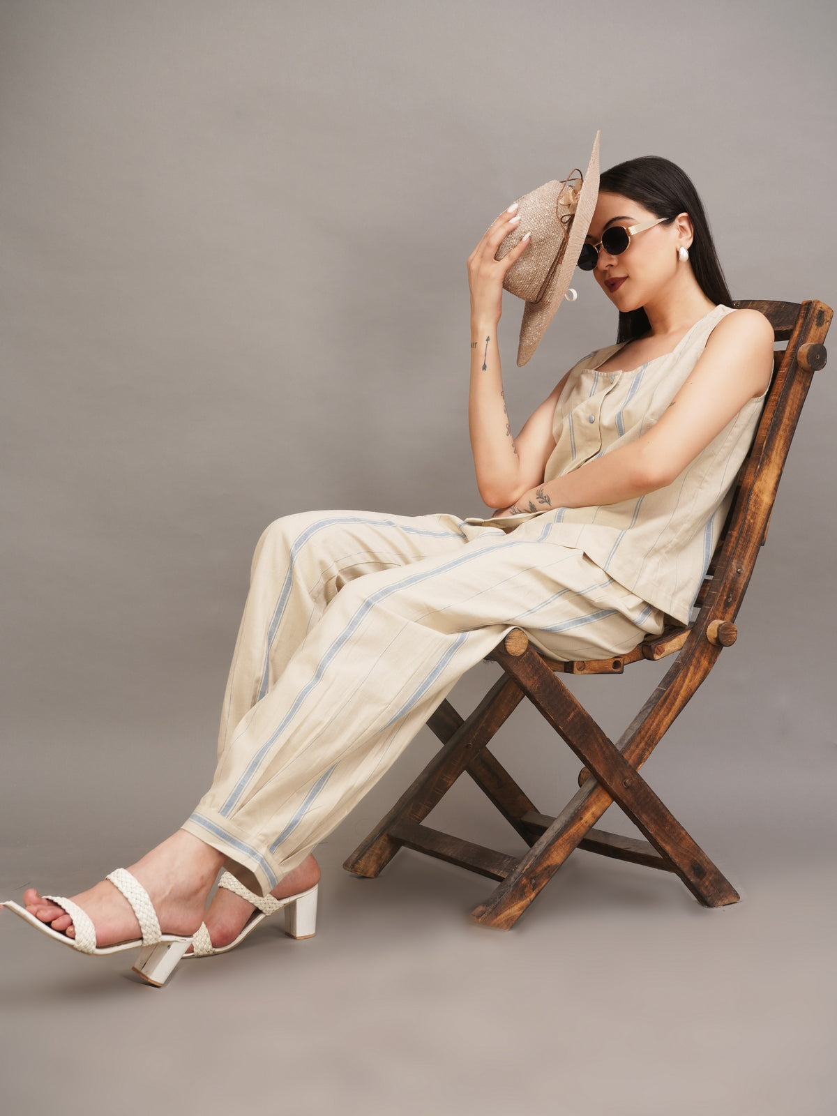 Voyage Stripe Duster Set