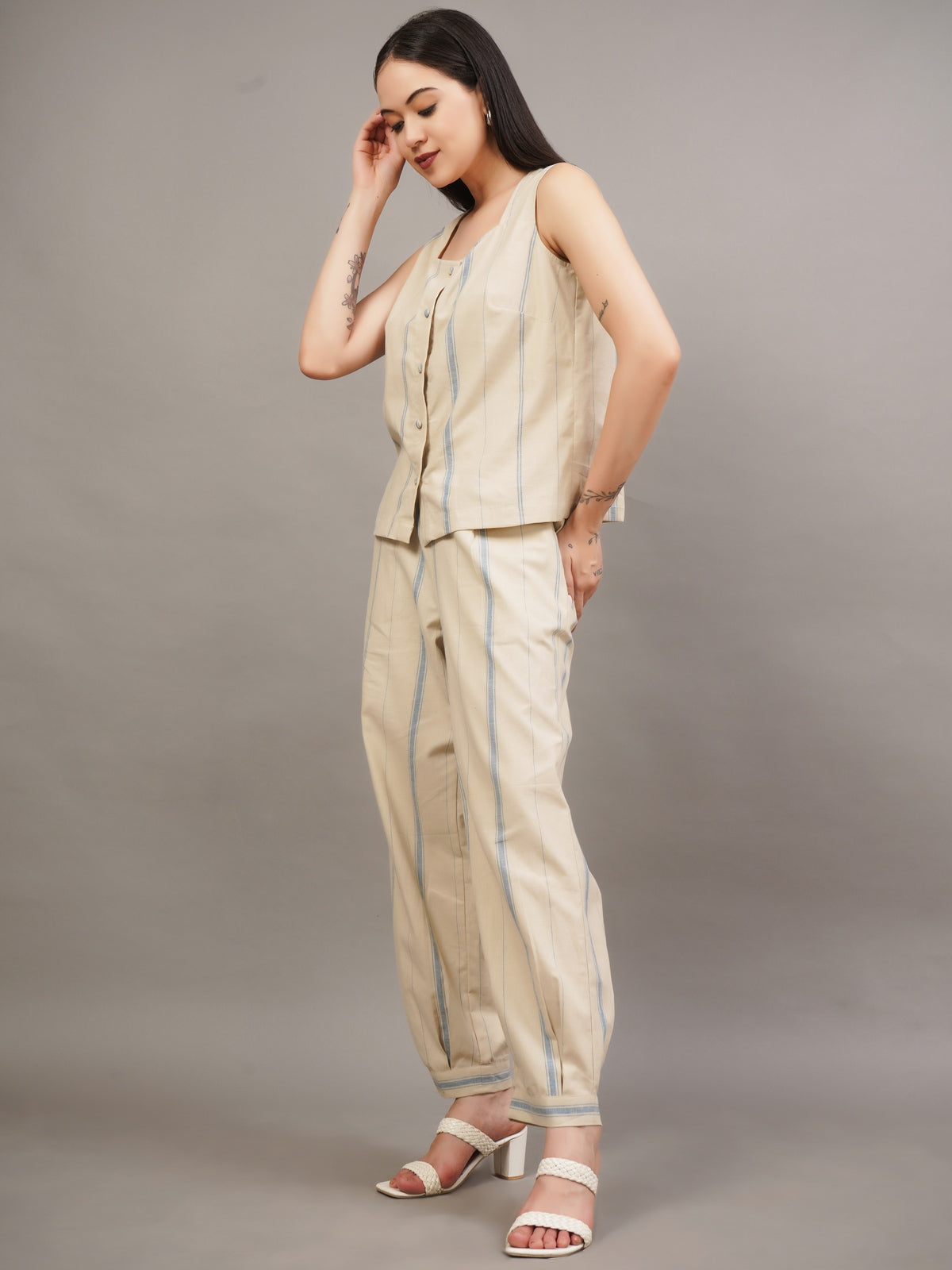 Voyage Stripe Duster Set