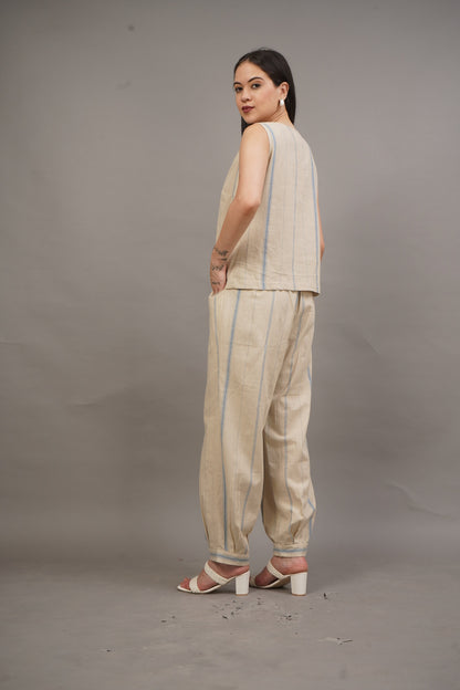 Linen Stripe Wrap Set