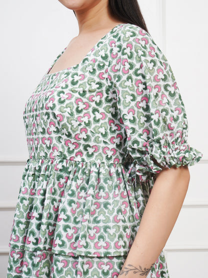 Clover Tier Peplum