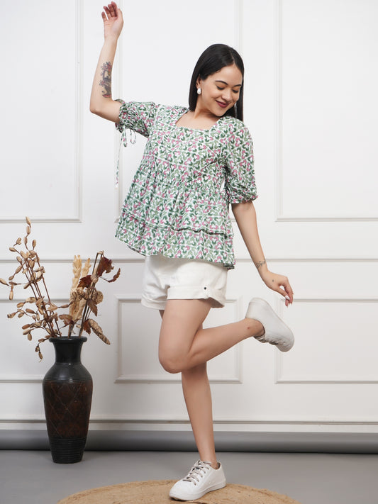 Clover Tier Peplum