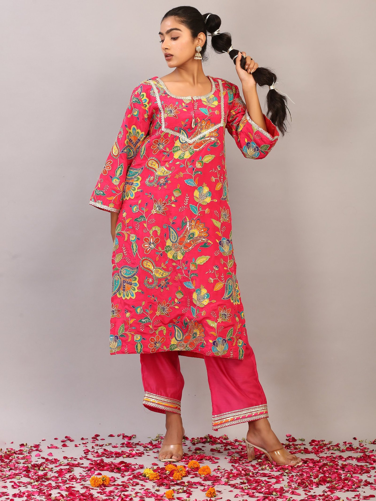 Gulmohar Print Kurta Set