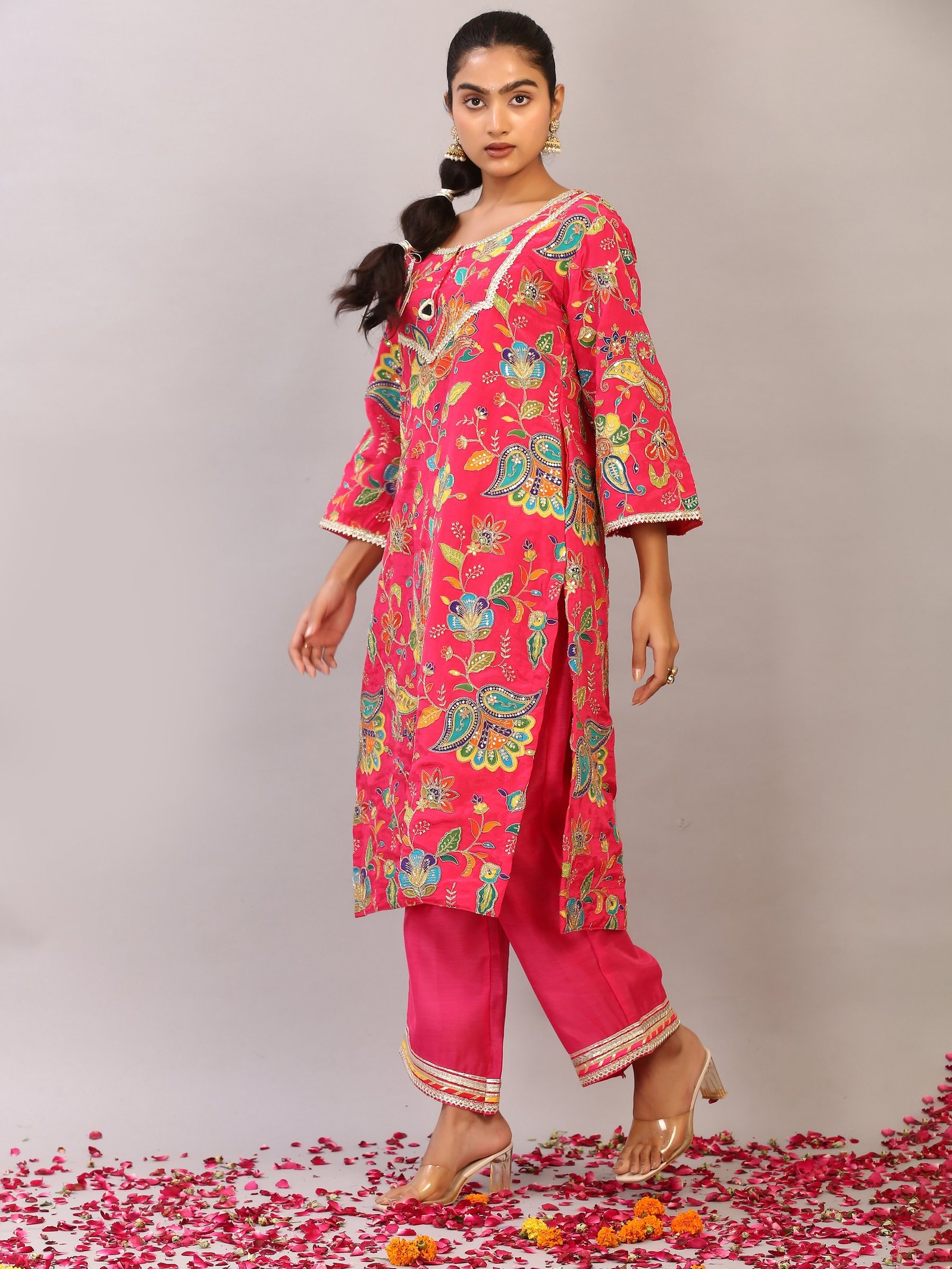 Gulmohar Print Kurta Set