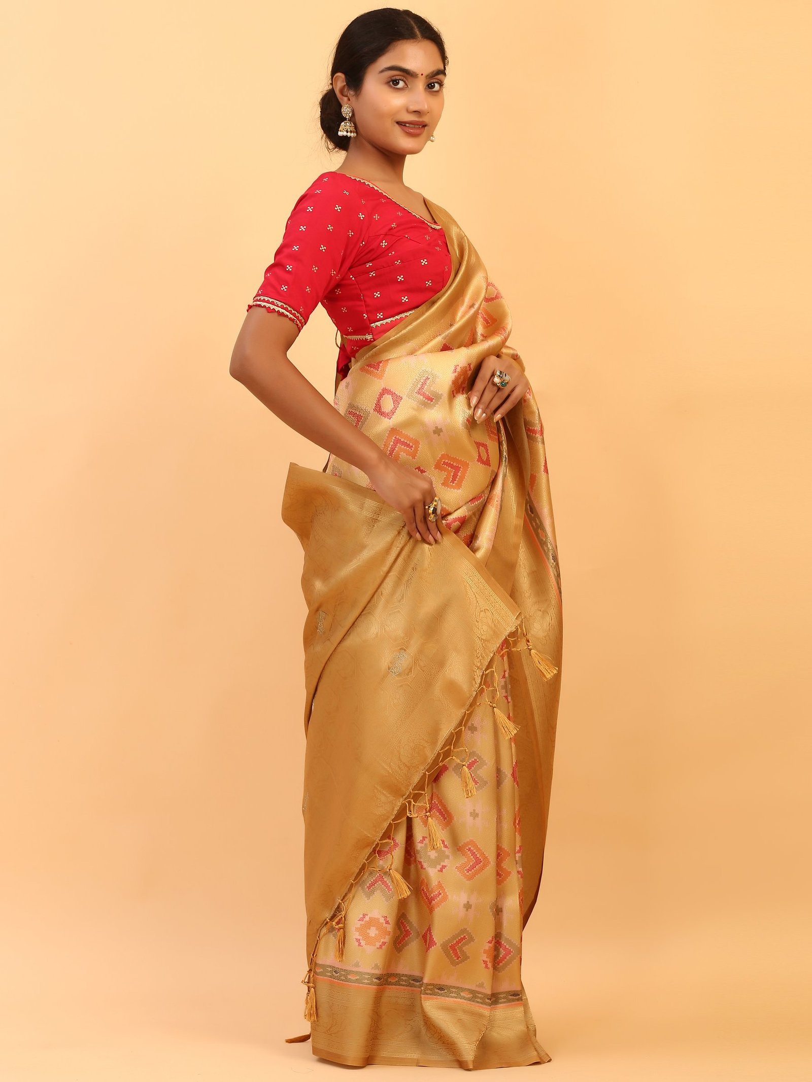 Sona Ikat Chanderi Saree