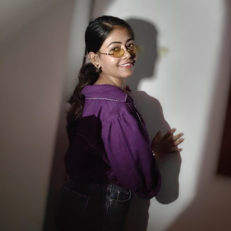 Violet Kantha Linen Shirt
